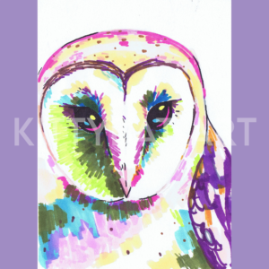 'striking gaze'  – PRINT (5"x7")