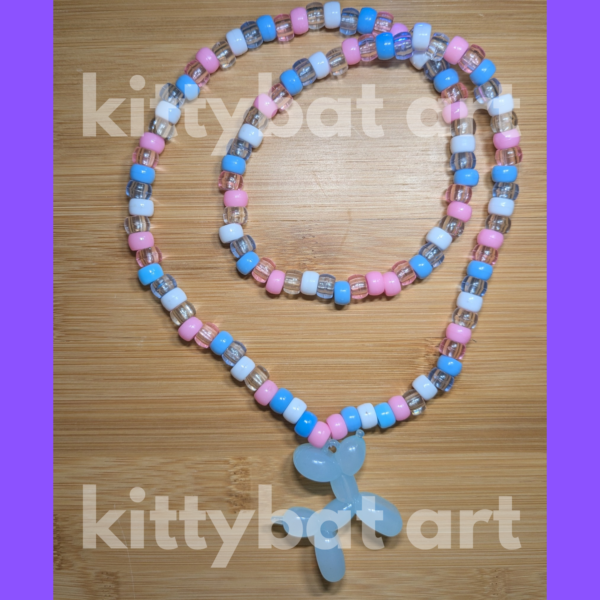 transgender balloon dog necklace