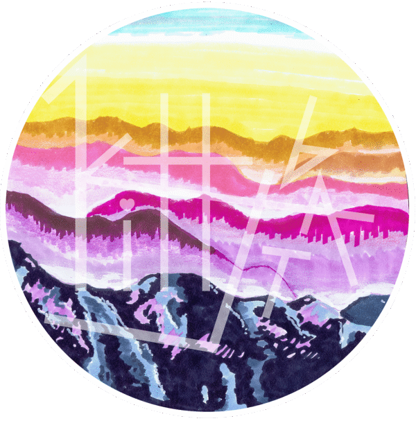 ‘spherical sunset’ sticker