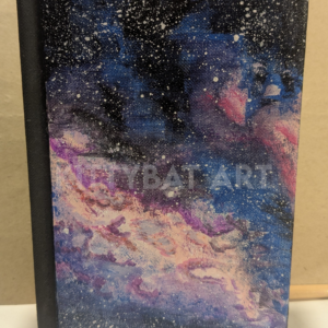 purple galaxy sketchbook