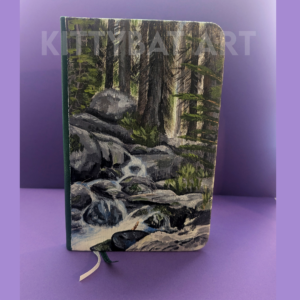 forest waterfall notebook