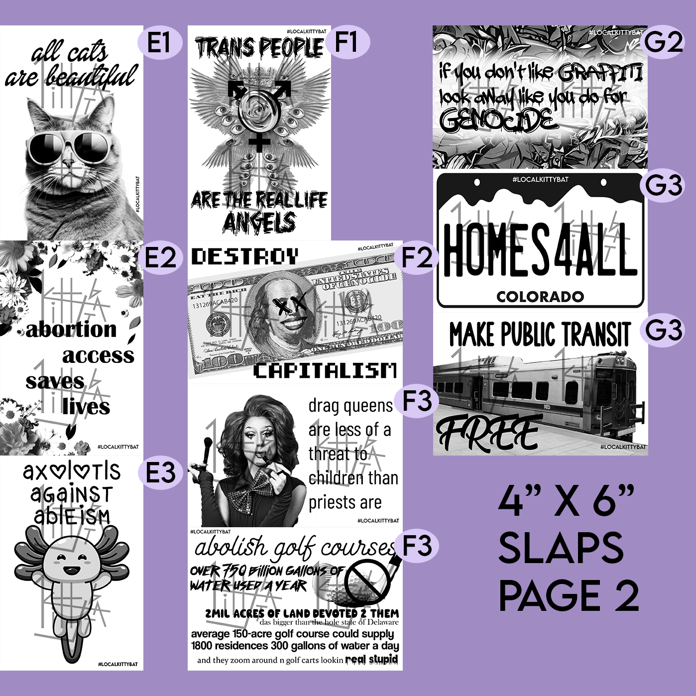 4"x6" slaps / graffiti stickers - Image 3