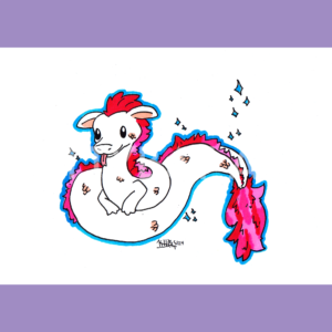 'magic dragon' – PRINT (7"x5")