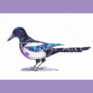 'bluewing' – PRINT (5"x7")