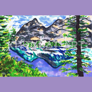 'lake reflections'  – PRINT (4"x6")