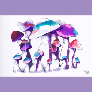 'shroom buddies' – PRINT (4"x6")